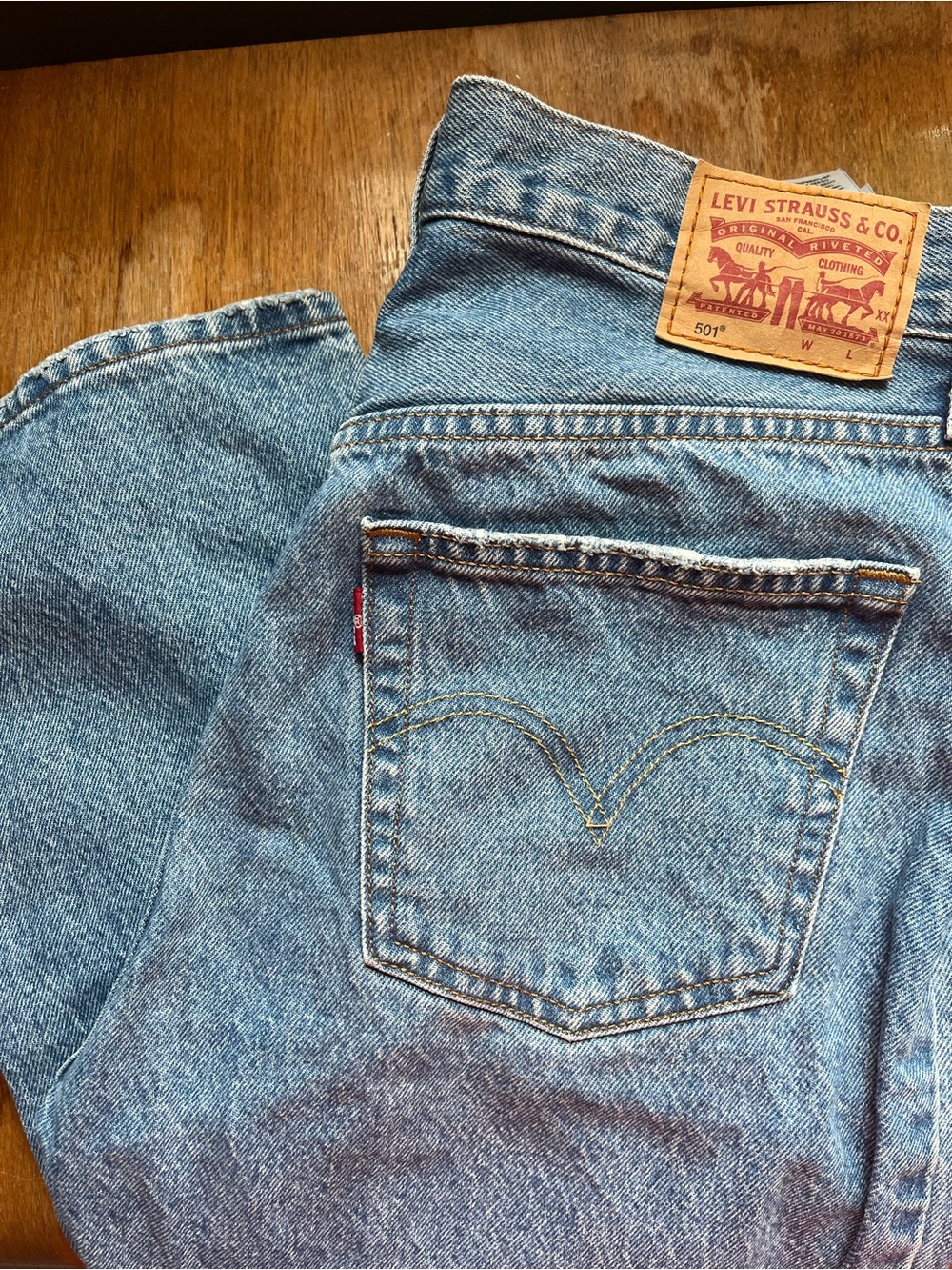 Levi's 501 Classic Blue Denim Jeans